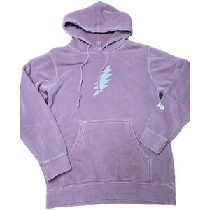 Independent Trading Co Dead & Company Hoodie S Pink Garment Dye Concert Flaws